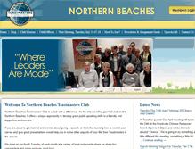 Tablet Screenshot of northernbeachestoastmasters.org